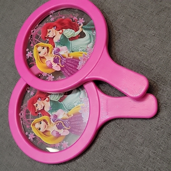 Walt Disney kids Princess drum paddle raquet ball game pink - Picture 1 of 5
